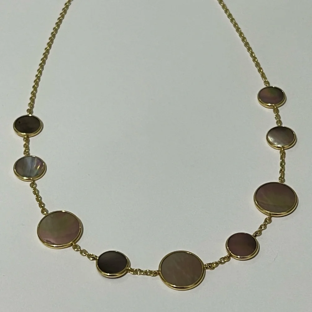 Ippolita Polished Rock Candy 18K Yellow Gold & Mother-Of-Pearl Necklace 💎 - Picture 8 of 14